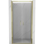 Mexen - exo porte de douche doubles battantes 80 cm, transparentes, dor�es - 814 - 080 - 000 - 50 - 00 ...