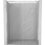 Mexen exo portes de douche doubles coulissantes 140 cm, transparent, chrome - 8152 - 140 - 000 - 01 - ...