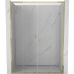 Mexen - exo porte de douche doubles coulissantes 140 cm, transparentes, dor�es - 8152 - 140 - 000 - 50 ...