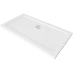 Mexen - flat receveur de douche rectangulaire slim 130 x 70 cm, blanc, siphon chrome - 40107013 Mexen - flat receveur de douche rectangulaire slim 130 x 70 cm, blanc, siphon chrome - 40107013