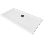 Mexen - flat receveur de douche rectangulaire slim 130 x 70 cm, blanc, siphon noir - 40107013b Mexen - flat receveur de douche rectangulaire slim 130 x 70 cm, blanc, siphon noir - 40107013b