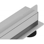 Mexen - flat wall siphon mural linaire 2en1 100 cm, inox - 1030100