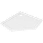 Mexen - flow receveur de douche pentagonal slim 80 x 80 cm, blanc brillant - 46p108080