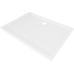 Mexen - flow receveur de douche rectangulaire slim 85 x 70 cm, blanc brillant - 46r107085