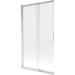 Mexen - fox paroi de baignoire � 2 volets coulissants 100 x 150 cm, transparent, chrome - 891 - 100 - ...
