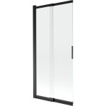 Mexen - fox paroi de douche 2 volets coulissants 85 x 150 cm, transparent, noir - 891 - 085 - 002 - 70 ...
