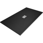 Mexen - hugo bac rectangulaire smc 200 x 100 cm, noir, cache en inox - 42701020 - x