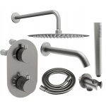 Mexen kai dr70 ensemble baignoire - douche encastr� avec douche de t�te 30 cm, graphite - 77602dr70301 ...