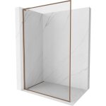 Mexen - kioto - f l paroi de douche walk - in avec cadre 55 x 202 cm, transparent 8 mm, or rose - 800 ...