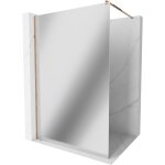 Mexen - kioto paroi de douche 100 x 200 cm, miroir 8 mm, or rose - 800 - 100 - 101 - 60 - 50