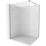 Mexen - kioto paroi de douche 100 x 200 cm, rayures 8 mm, or rose - 800 - 100 - 101 - 60 - 09