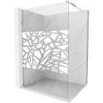 Mexen - kioto paroi de douche 130 x 200 cm, transparent / design blanc 8 mm, chrome - 800 - 130 - 101 ...