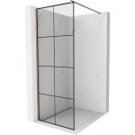 Mexen - kioto paroi de douche 80 x 200 cm, transparent / design noir 8 mm, or rose - 800 - 080 - 101 ...