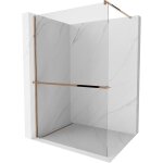 Mexen kioto + paroi de douche avec tagre walk - in 125 x 200 cm, transparent, or rose - 800 - 125 - ...