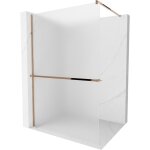 Mexen - kioto + paroi de douche avec �tag�re walk - in 70 x 200 cm, givre, or rose - 800 - 070 - 121 ...