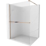 Mexen - kioto + paroi de douche avec tagre walk - in 80 x 200 cm, rayures, or rose - 800 - 080 - 121 ...