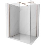Mexen - kioto paroi de douche walk - in 120 x 75 cm, transparent, or rose - 800 - 120 - 202 - 60 - 00 ...