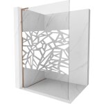 Mexen - kioto l paroi de douche walk - in 70 x 200 cm, motif blanc, or rose - 800 - 070 - 103 - 60 - ...