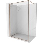 Mexen - kioto - xf paroi de douche walk - in avec cadre 60 x 202 cm, transparent 10 mm, cuivre bross� ...