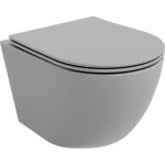 Mexen lena cuvette wc sans bride avec si�ge slim et syst�me de descente douce, en duroplast, gris clair ...