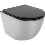 Mexen - lena cuvette wc sans bride avec sige slim et systme de descente douce, en duroplast, noir mat ...