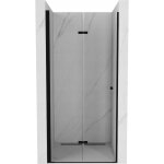 Mexen - lima porte de douche pliante 90 cm, transparent, noir - 856 - 090 - 000 - 70 - 00