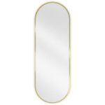 Mexen loft miroir de salle de bain ovale 100 x 35 cm, cadre dor� - 9851 - 100 - 035 - 000 - 50