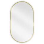Mexen - loft miroir de salle de bain ovale 80 x 45 cm, cadre dor� - 9851 - 080 - 045 - 000 - 50