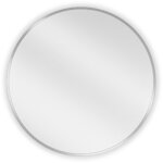 Mexen - loft miroir de salle de bain rond 60 cm, cadre inox - 9850 - 060 - 060 - 000 - 10