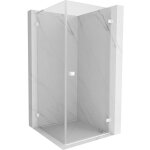 Mexen lunar - b l cabine de douche pivotante droite 70 x 70 cm, transparente, blanche - 832l - 070 - ...