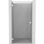 Mexen - lunar - b porte de douche battante gauche 80 cm, transparent, blanc - 832 - 080 - 000 - 20 - ...