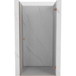 Mexen - lunar - b porte de douche pivotante droite 60 cm, transparent, cuivre bross� - 832 - 060 - 000 ...