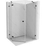 Mexen lunar cabine de douche pentagonale pivotante gauche 90 x 100 cm, transparent, noir - 831 - 090l ...