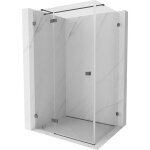 Mexen lunar t cabine de douche pivotante gauche 120 x 90 cm, transparent, gris canon bross� - 834t - ...