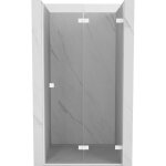 Mexen lunar - f porte de douche pliante droite 90 cm, transparent, blanc - 836 - 090 - 000 - 20 - 00 ...
