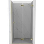 Mexen lunar - f porte de douche pliante droite 90 cm, transparent, dor� - 836 - 090 - 000 - 50 - 00 - ...