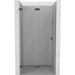 Mexen lunar - f porte de douche pliante � gauche 85 cm, transparent, gris canon bross� - 836 - 085 - ...
