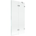 Mexen lunar pare - douche de bain 2 volets � droite 90 x 150 cm, transparent, chrome - 897 - 090 - 100 ...