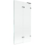 Mexen - lunar l paroi de baignoire 2 volets droite 90 x 150 cm, transparent, chrom� - 897l - 090 - 100 ...