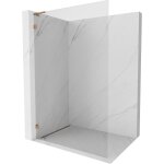 Mexen - lunar l paroi de douche walk - in gauche 60 x 200 cm, transparent 8 mm, or rose - 830l - 060 ...