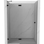 Mexen - lunar porte de douche battante gauche 130 cm, transparent, noir - 834 - 130 - 000 - 70 - 00 - ...