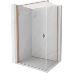 Mexen mist - b cabine de douche battante 80 x 120 cm, transparent, cuivre bross� - 8a2t - 080 - 120 - ...