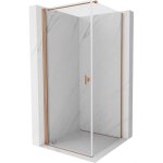 Mexen mist - b cabine de douche pivotante 90 x 90 cm, transparent, cuivre bross� - 8a2t - 090 - 090 - ...