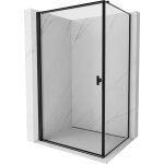 Mexen - mist - b cabine de douche pivotante gauche 80 x 100 cm, cadre noir, noir - 8a2t - 080 - 100 - ...