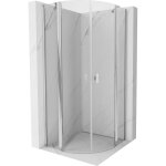 Mexen - mist cabine de douche demi - circulaire pivotante 80 x 80 cm, transparent, chrome - 8a32 - 080 ...