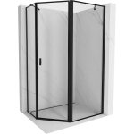 Mexen - mist cabine de douche pentagonale asymétrique à charnière droite 100 x 90 cm, cadre noir, noir ... Mexen - mist cabine de douche pentagonale asymétrique à charnière droite 100 x 90 cm, cadre noir, noir ...