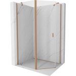 Mexen - mist cabine de douche pentagonale asymétrique pivotante 100 x 80 cm, transparent, cuivre brossé ... Mexen - mist cabine de douche pentagonale asymétrique pivotante 100 x 80 cm, transparent, cuivre brossé ...