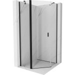 Mexen - mist cabine de douche pentagonale pivotante 90 x 90 cm, transparent, noir - 8a8 - 090 - 090 - ...