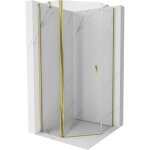Mexen - mist cabine de douche pentagonale pivotante 90 x 90 cm, transparent, or - 8a8 - 090 - 090 - 50 ...