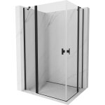 Mexen - mist duo cabine de douche battante 110 x 100 cm, transparent, noire - 8a4 - 110 - 100 - 70 - ...